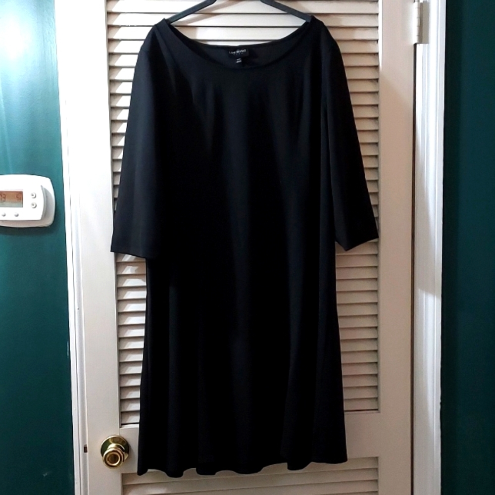 Knee length black dress